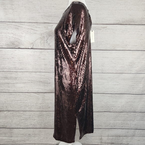 Maeve by Anthropologie Brown Kara Sequined Mini Dress - Picture 5 of 13